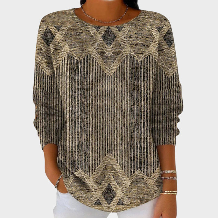 Nélida | Blusa a Rayas con Manga Larga