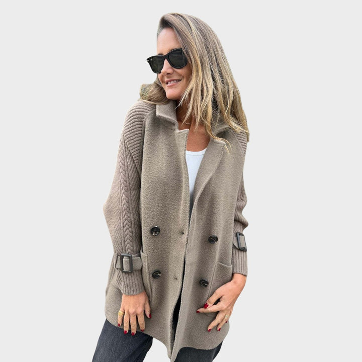 Lucila | Abrigo Midi Cruzado de Doble Botonadura