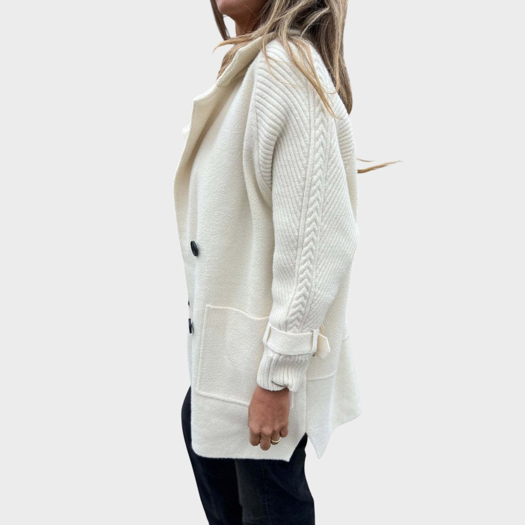 Lucila | Abrigo Midi Cruzado de Doble Botonadura