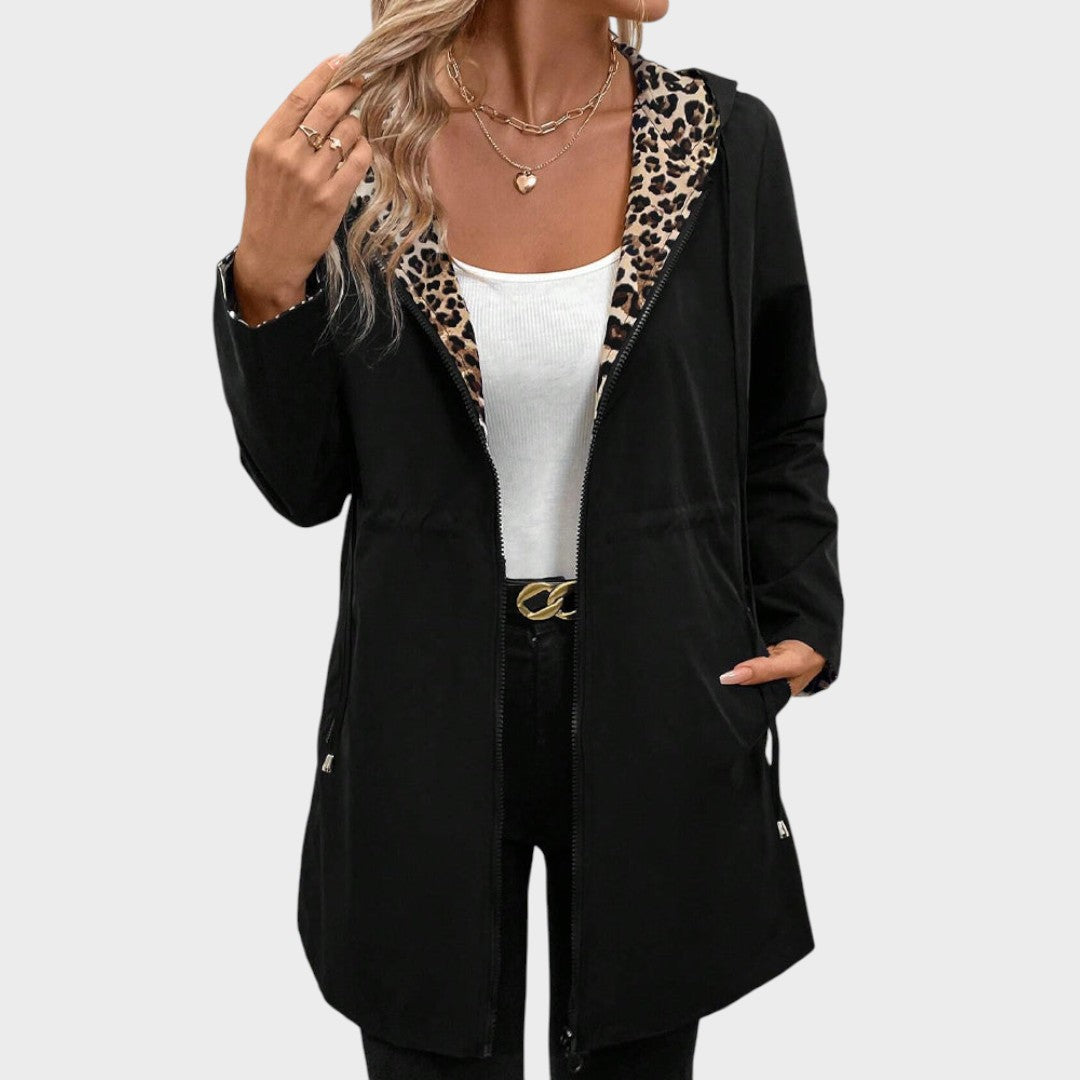 Nadia | Abrigo Reversible con Animal Print