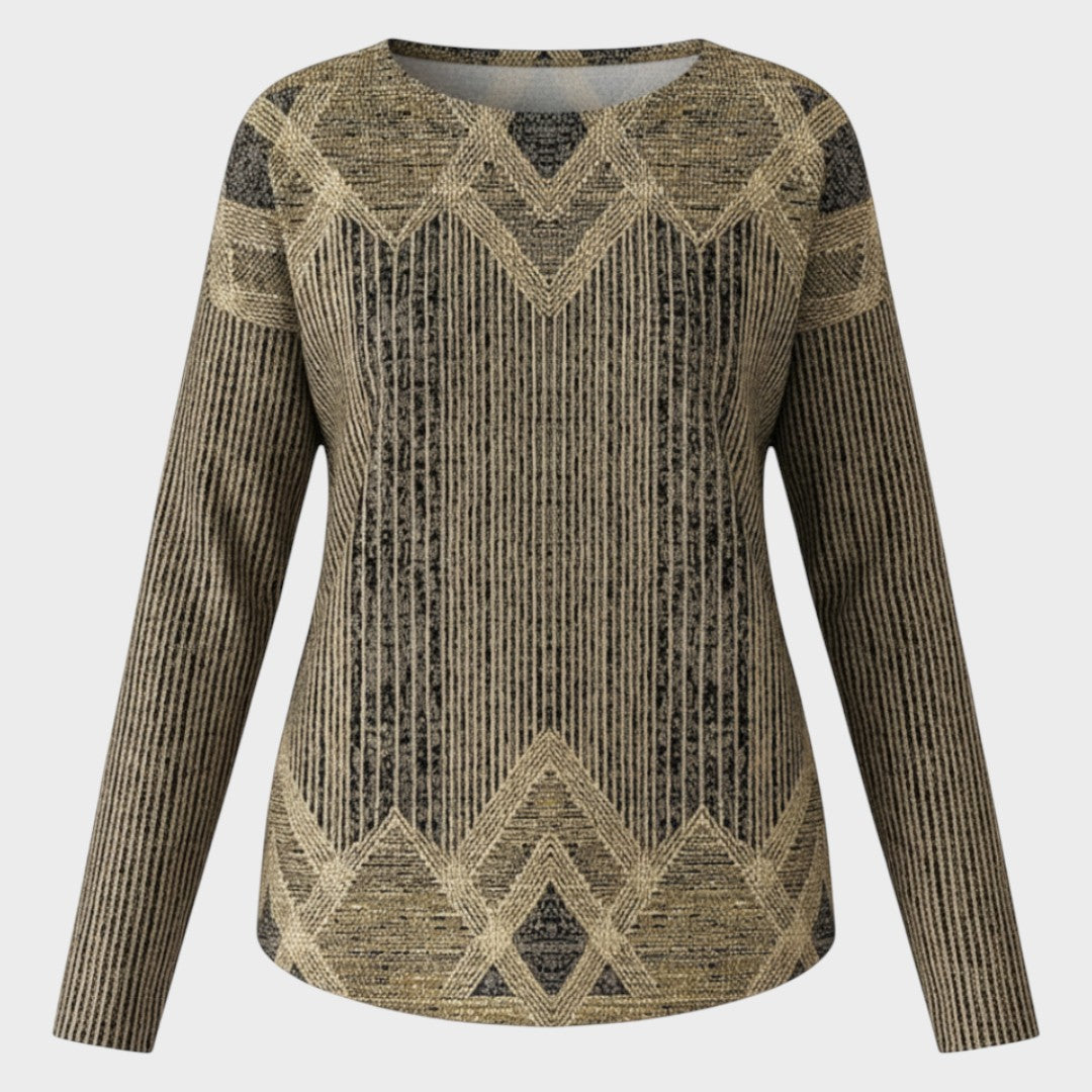 Nélida | Blusa a Rayas con Manga Larga