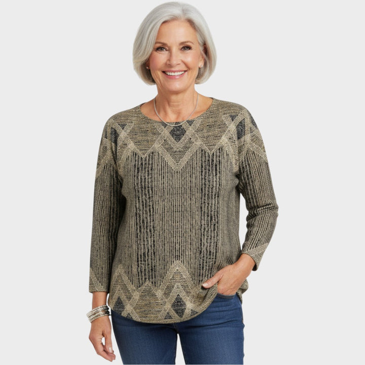Nélida | Blusa a Rayas con Manga Larga