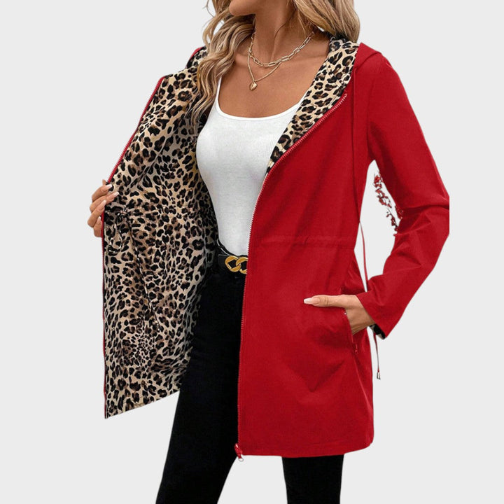 Nadia | Abrigo Reversible con Animal Print