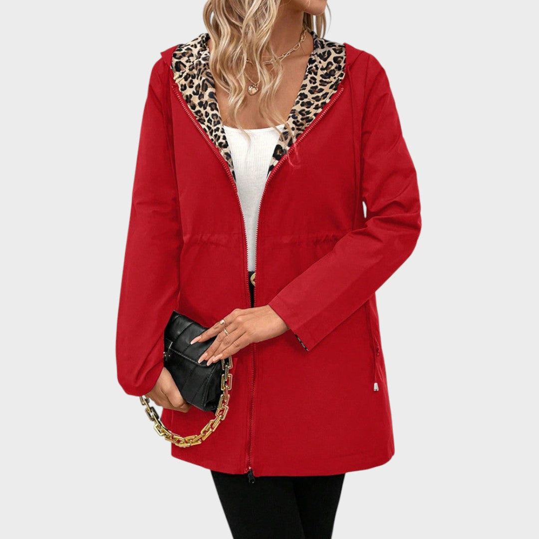 Nadia | Abrigo Reversible con Animal Print