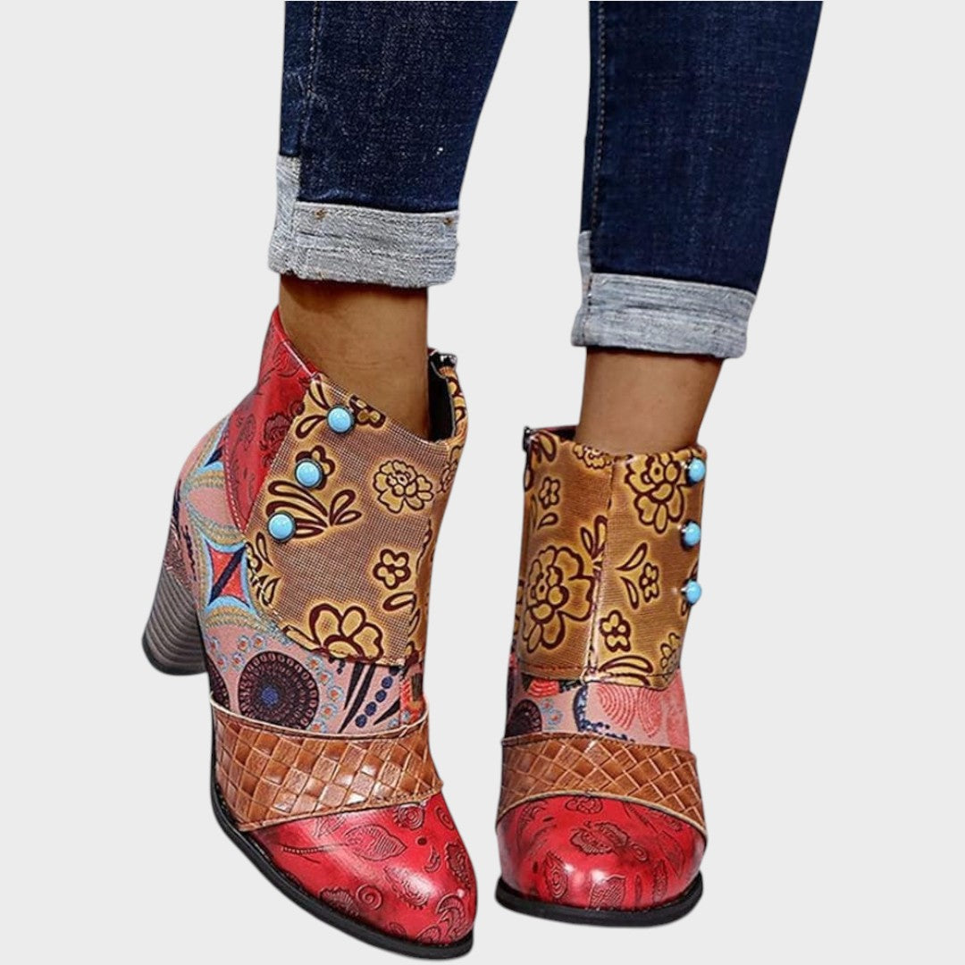 Mina | Botinetas Cortas con Estampado