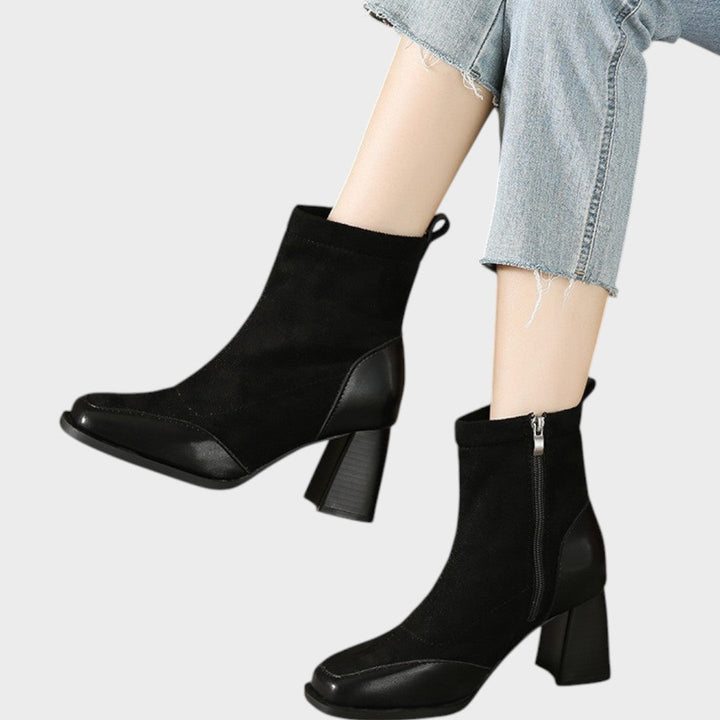Verona | Botas de Ante con Detalles de Cuero