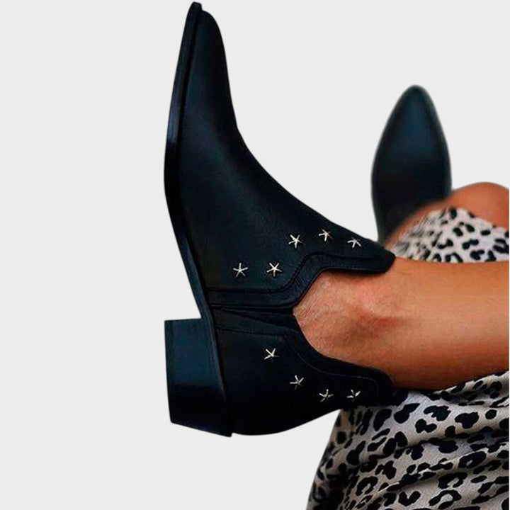Estrella | Botinetas de Cuero con Punta