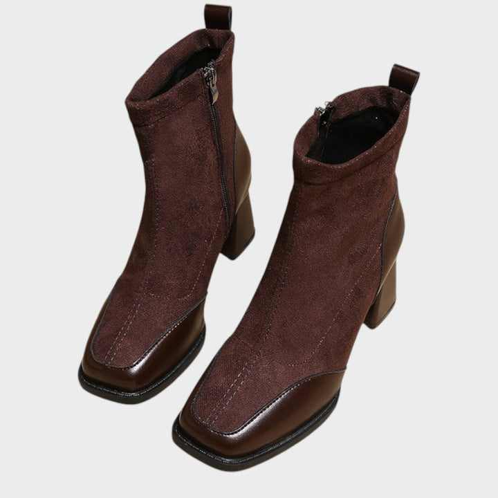 Verona | Botas de Ante con Detalles de Cuero