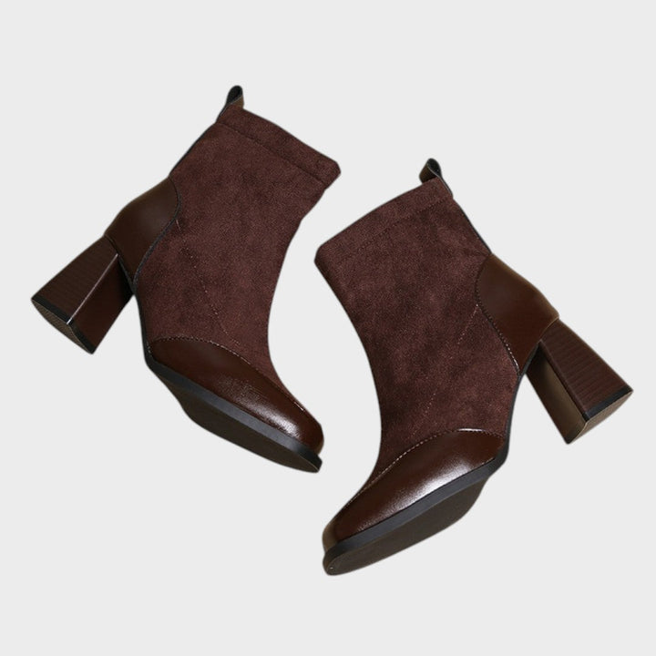 Verona | Botas de Ante con Detalles de Cuero