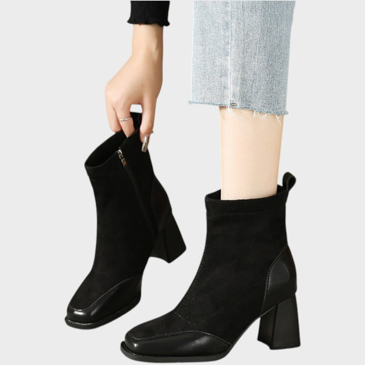 Verona | Botas de Ante con Detalles de Cuero