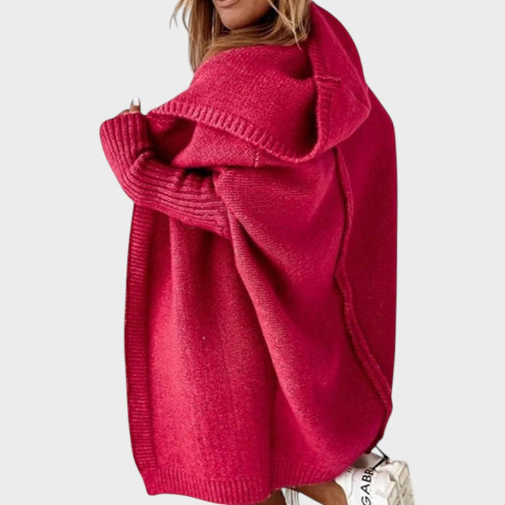 Leticia | Cárdigan de Punto con Capucha Oversize