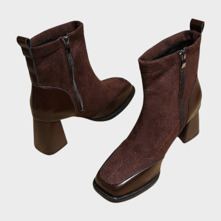 Verona | Botas de Ante con Detalles de Cuero