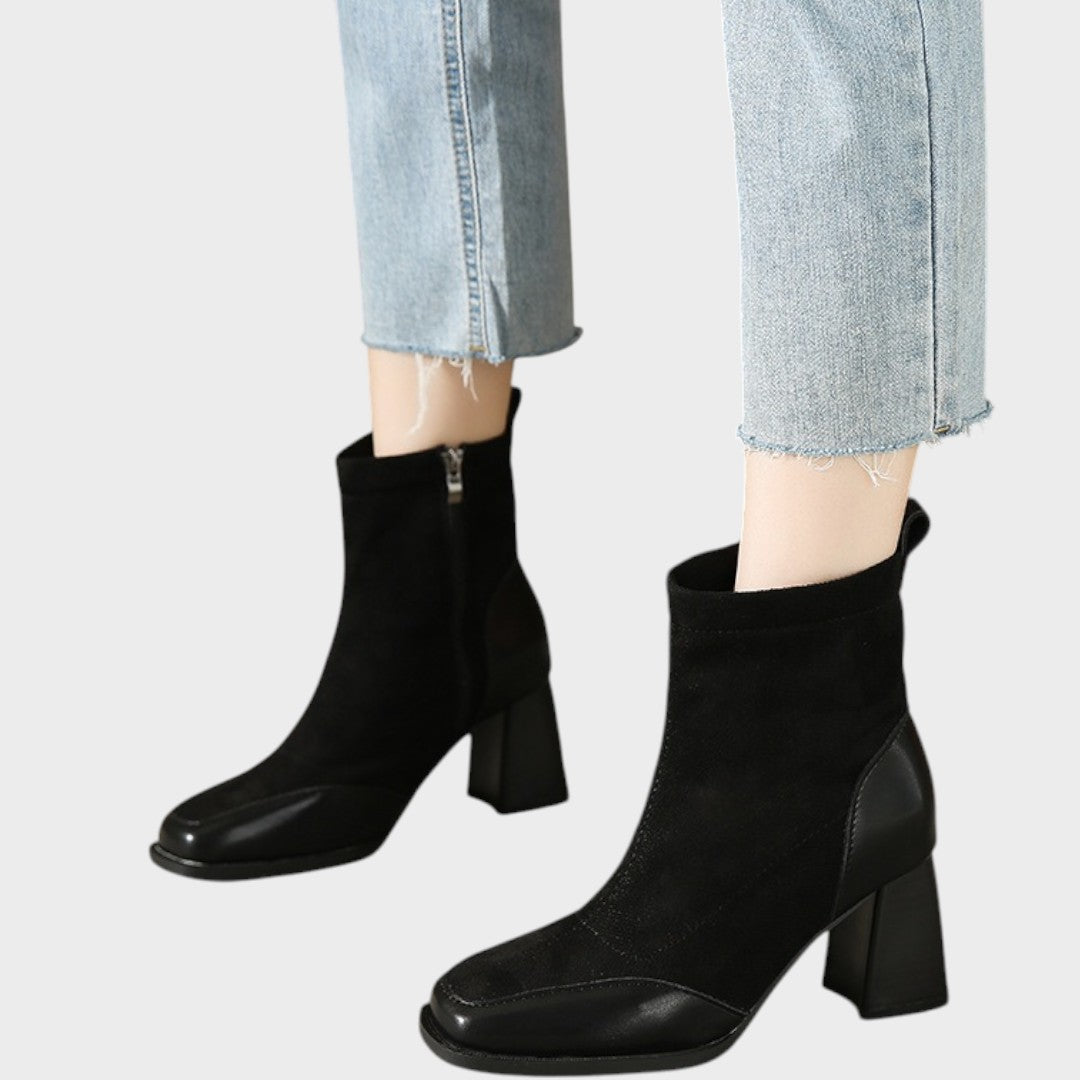 Verona | Botas de Ante con Detalles de Cuero