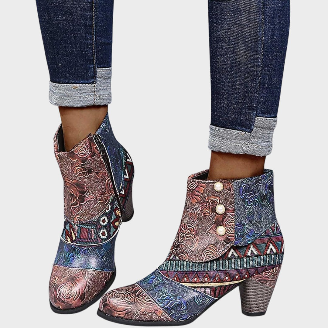 Mina | Botinetas Cortas con Estampado
