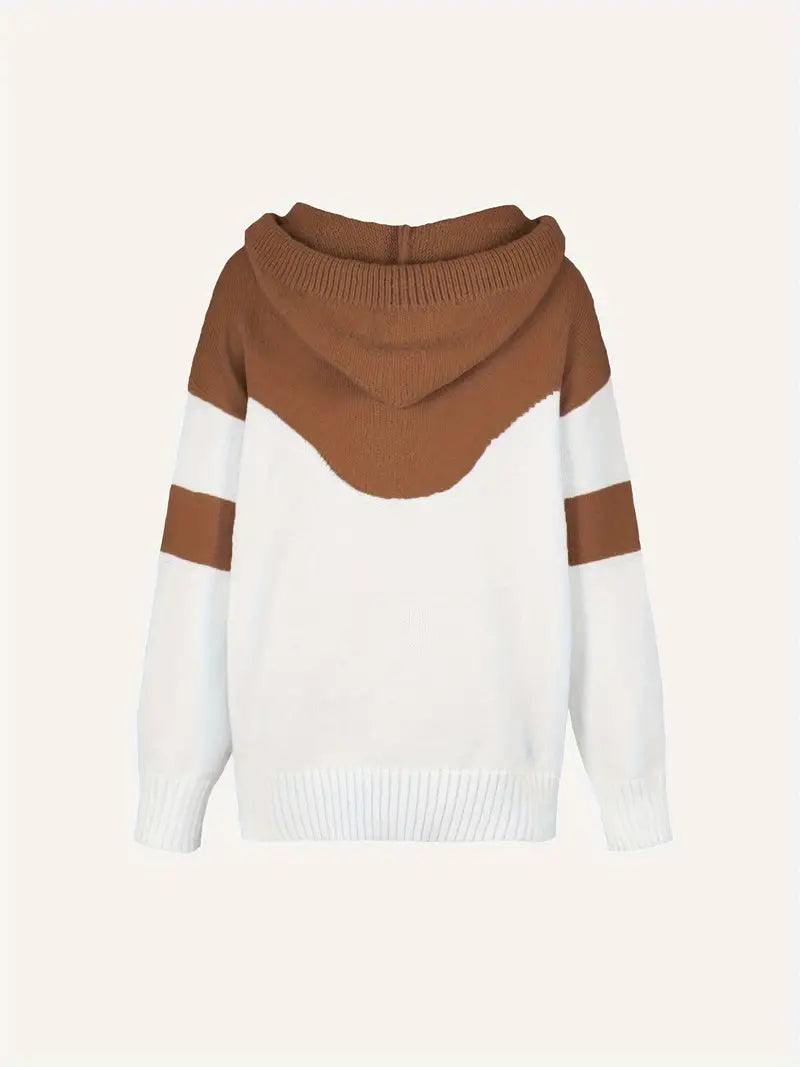 Ríona | Buzo Bicolor con Capucha