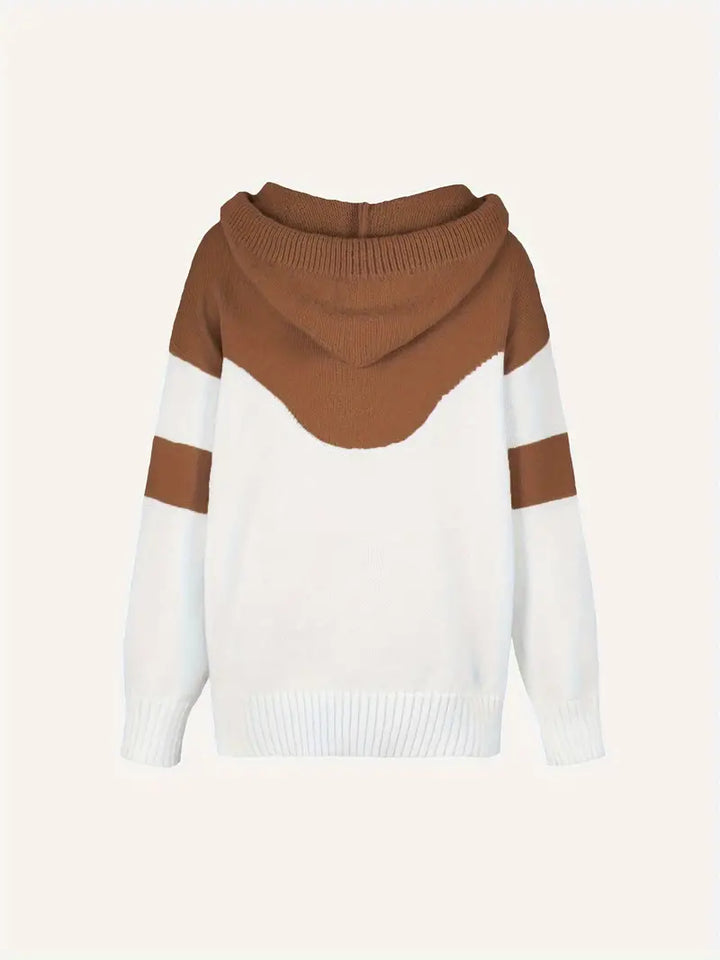 Ríona | Buzo Bicolor con Capucha