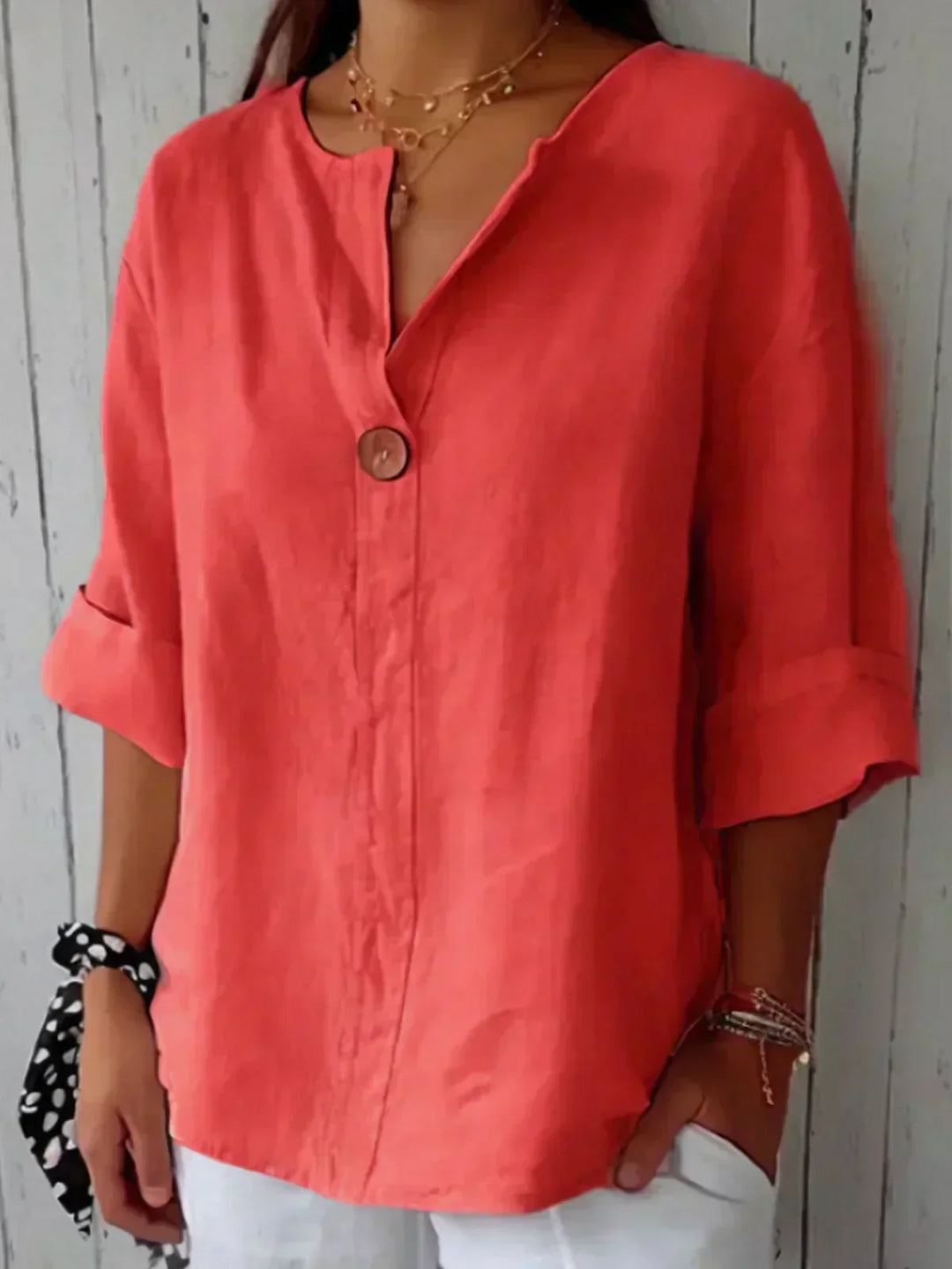 Nayla | Blusa Casual de Mujer con Escote en V