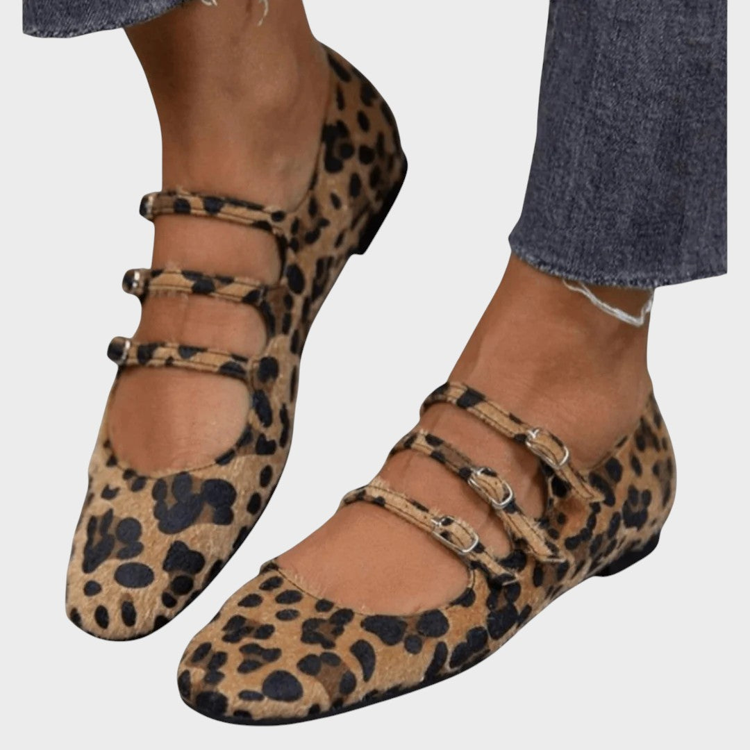 Poliana | Chatitas con Estampado de Leopardo