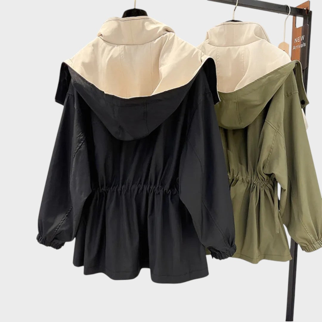 Roxana | Campera Impermeable con Cordón en la Cintura