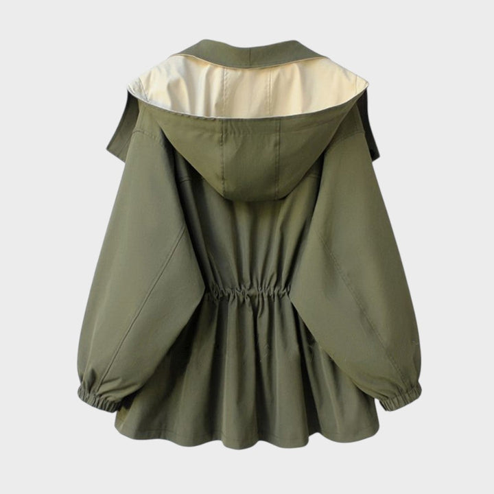Roxana | Campera Impermeable con Cordón en la Cintura