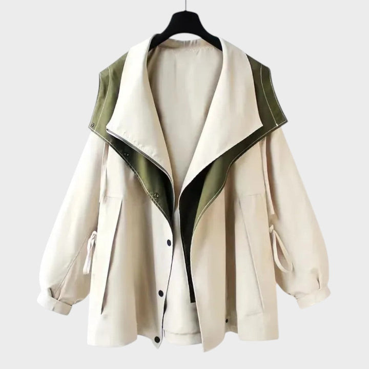 Roxana | Campera Impermeable con Cordón en la Cintura