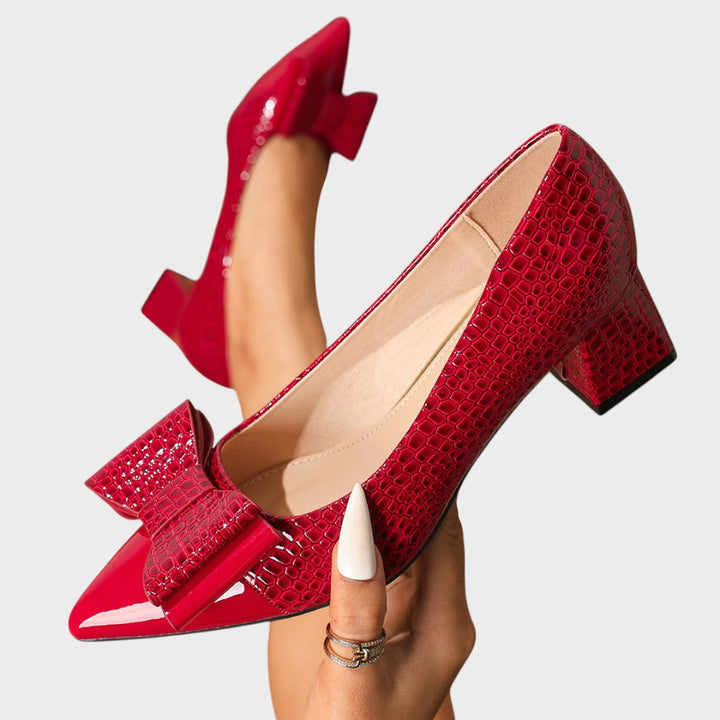 Valencia | Zapatos de Taco con Moño
