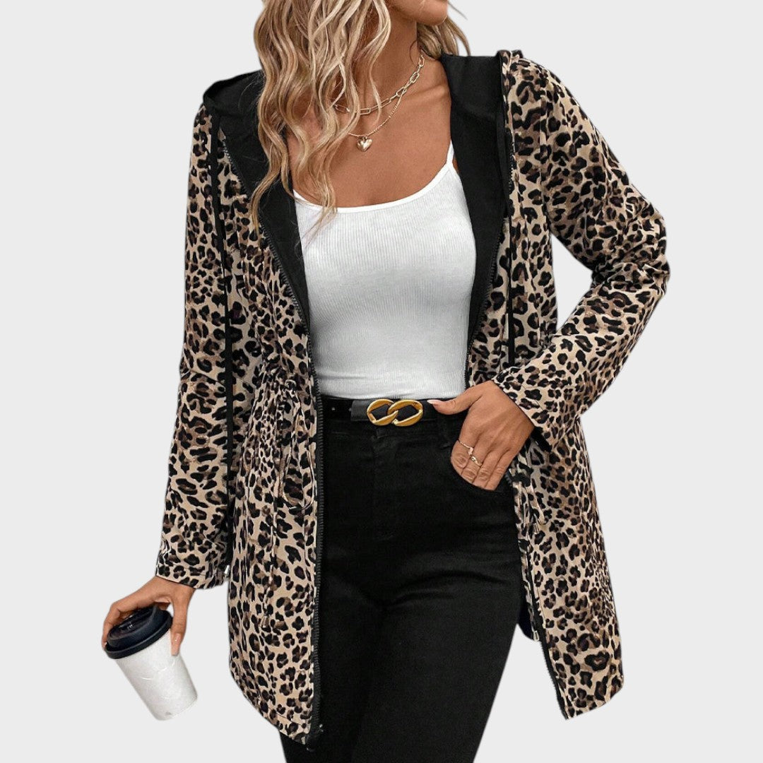 Nadia | Abrigo Reversible con Animal Print