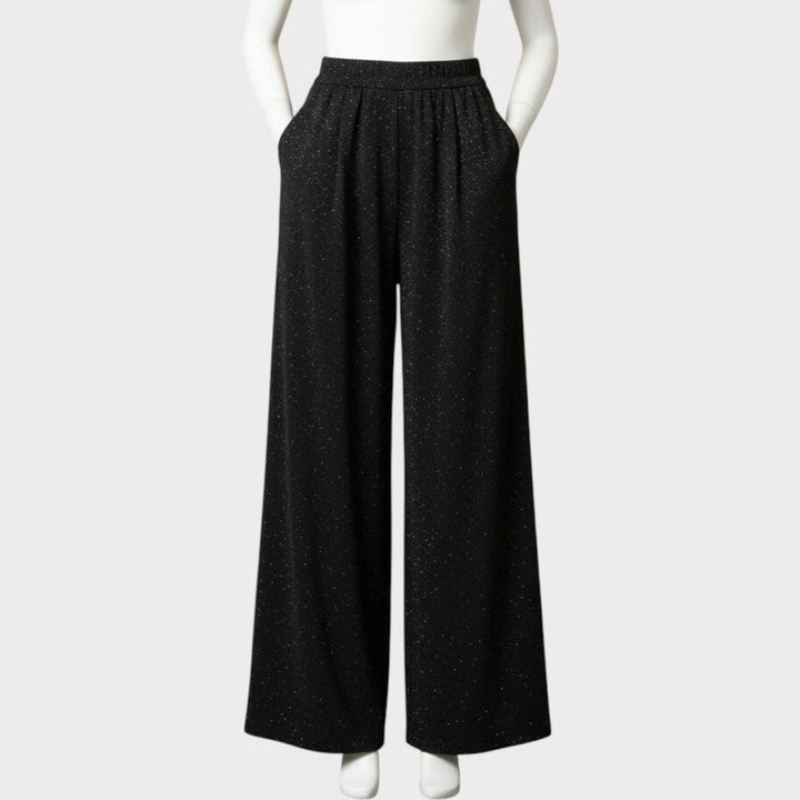 Patricia | Pantalón de Pierna Ancha con Brillos