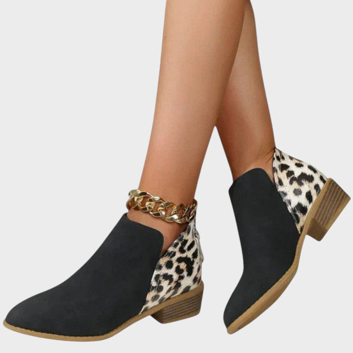 Liora | Botinetas Ortopédicas con Estampado de Leopardo
