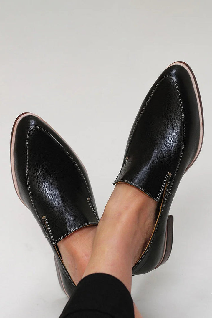 Zofia | Mocasín Patchwork Negro