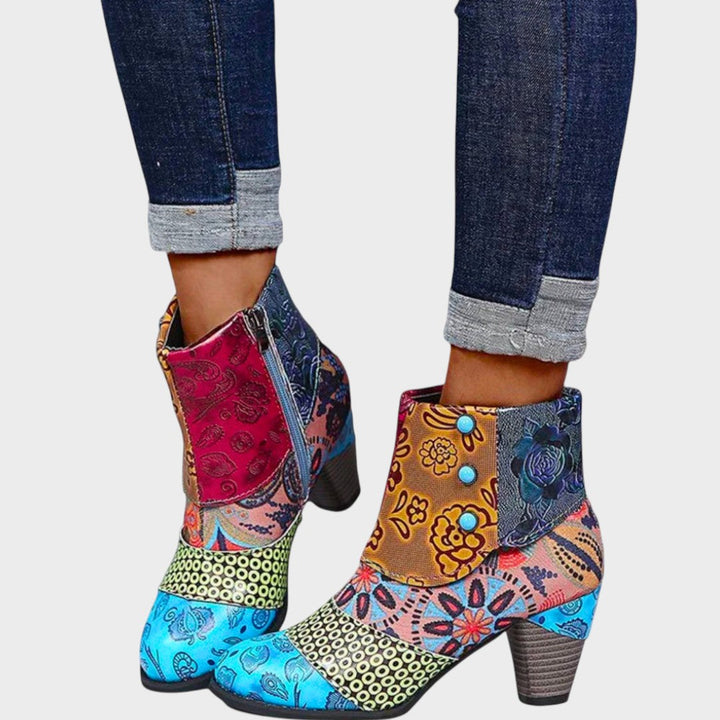 Mina | Botinetas Cortas con Estampado