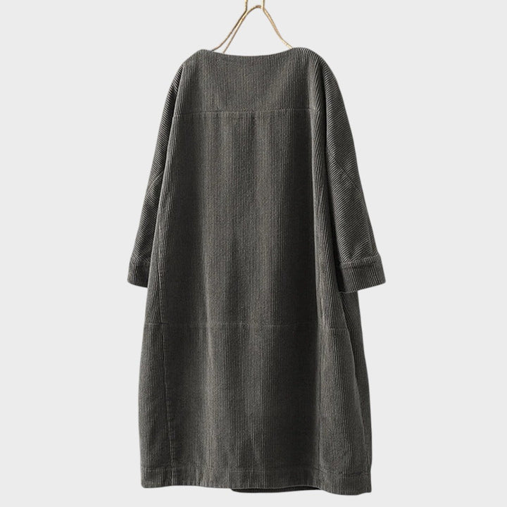 Delia | Vestido de Pana con Mangas 3/4