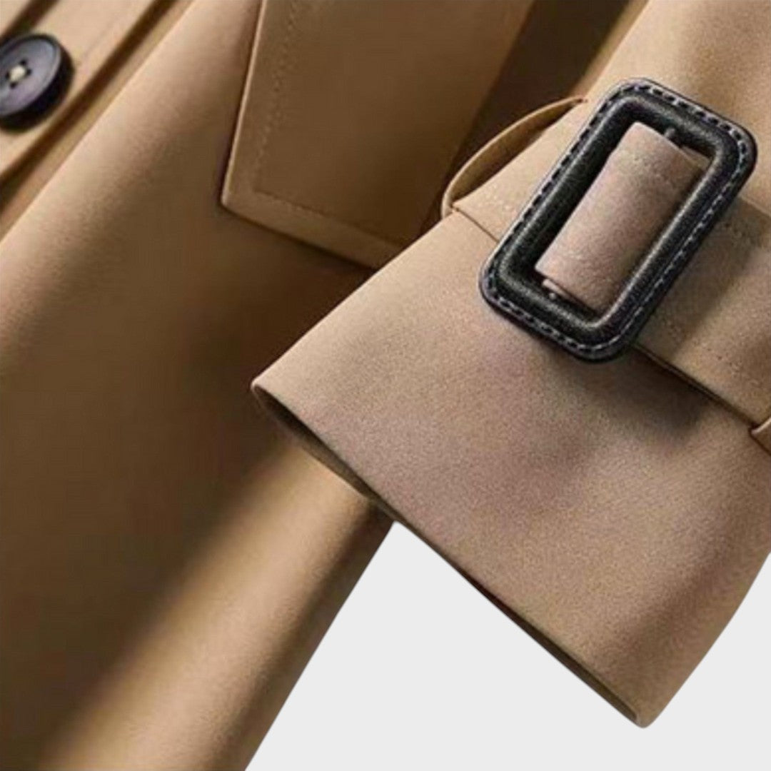 Octavia | Gabardina Larga con Cinturón