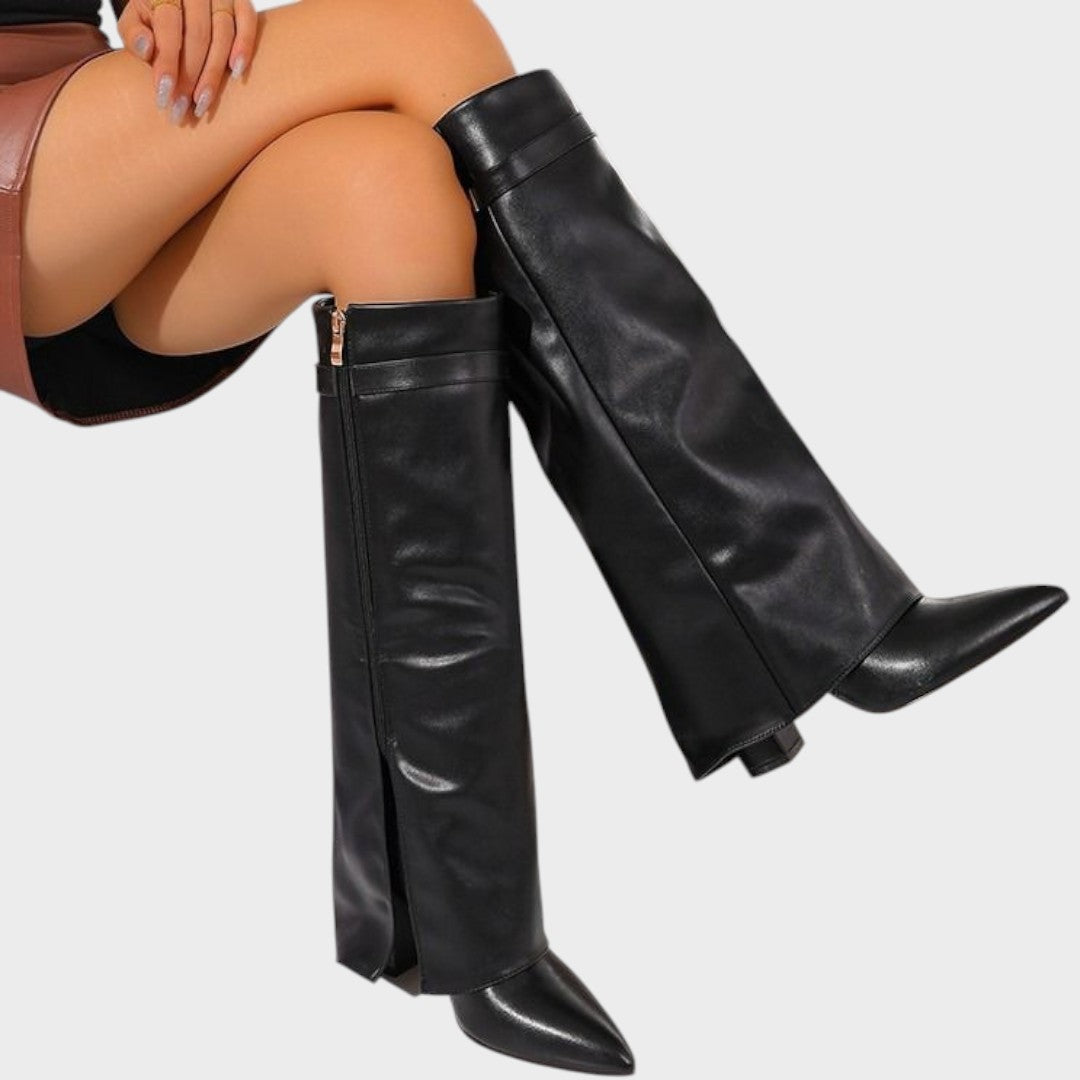Luna | Botas de Cuero de Caña Alta