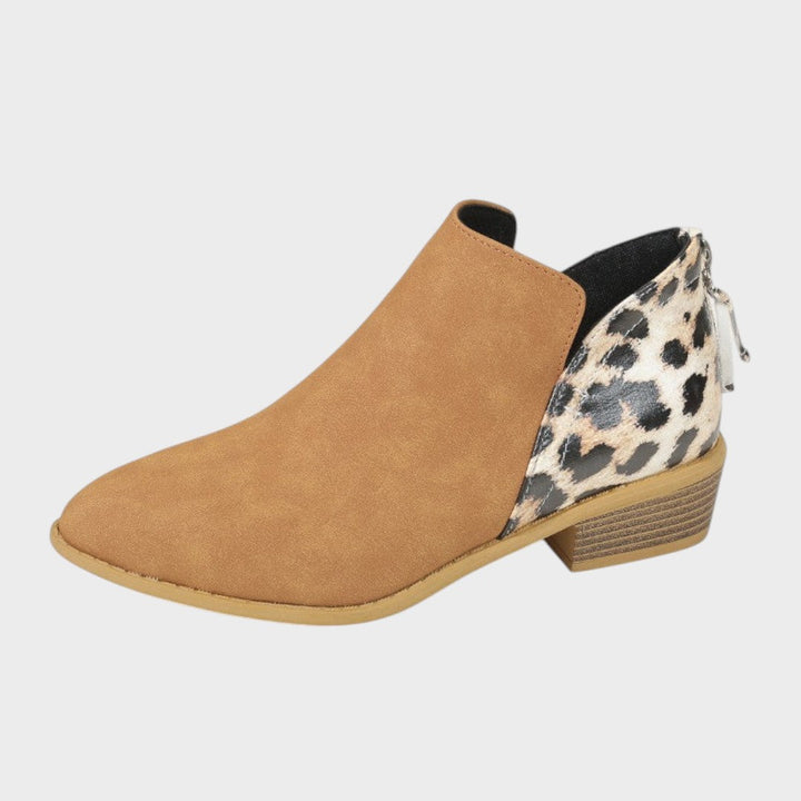 Liora | Botinetas Ortopédicas con Estampado de Leopardo