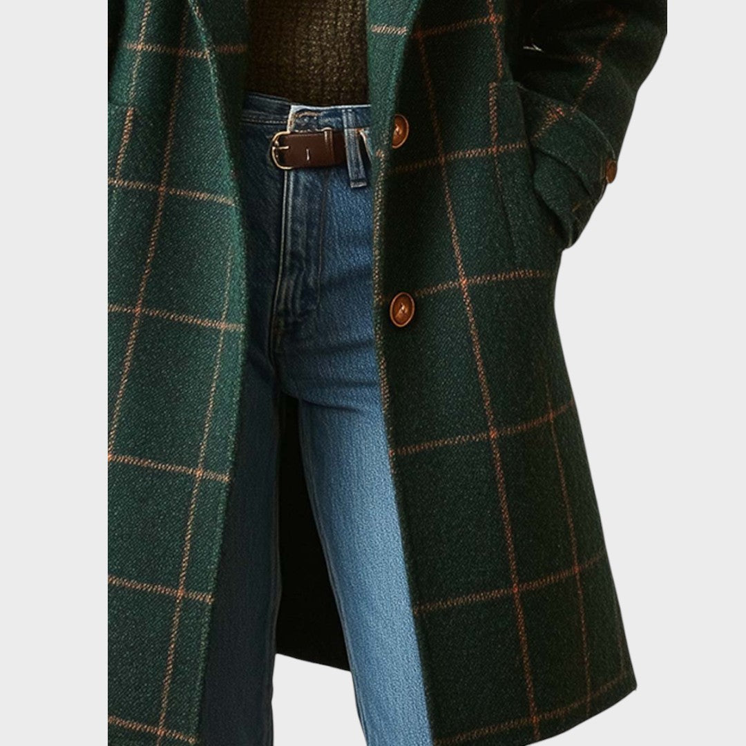 Nina | Abrigo a Cuadros de Tweed