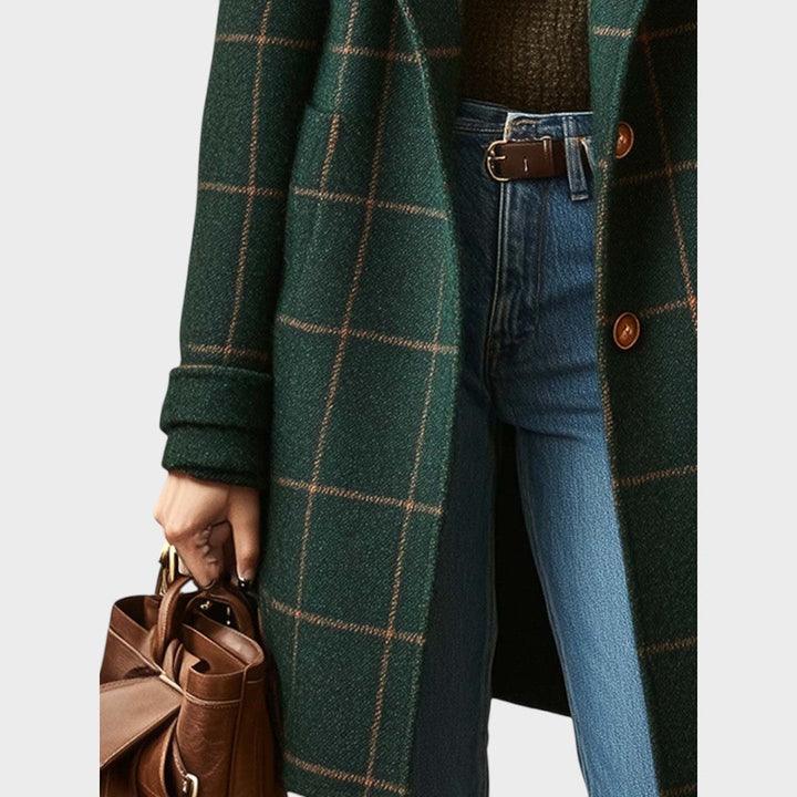 Nina | Abrigo a Cuadros de Tweed