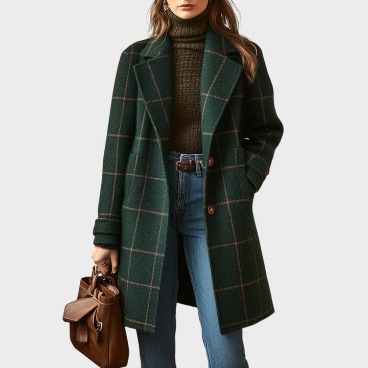 Nina | Abrigo a Cuadros de Tweed