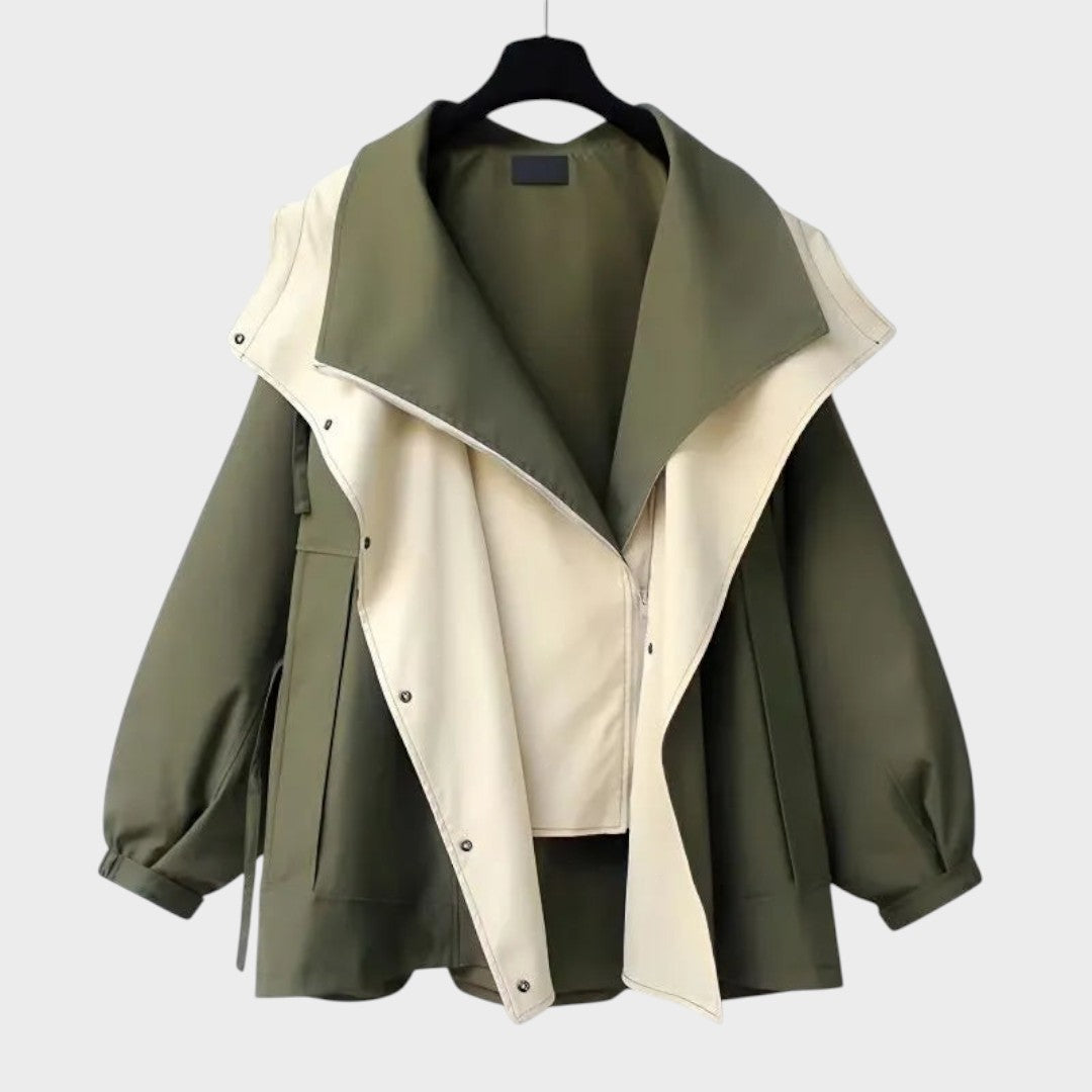 Roxana | Campera Impermeable con Cordón en la Cintura
