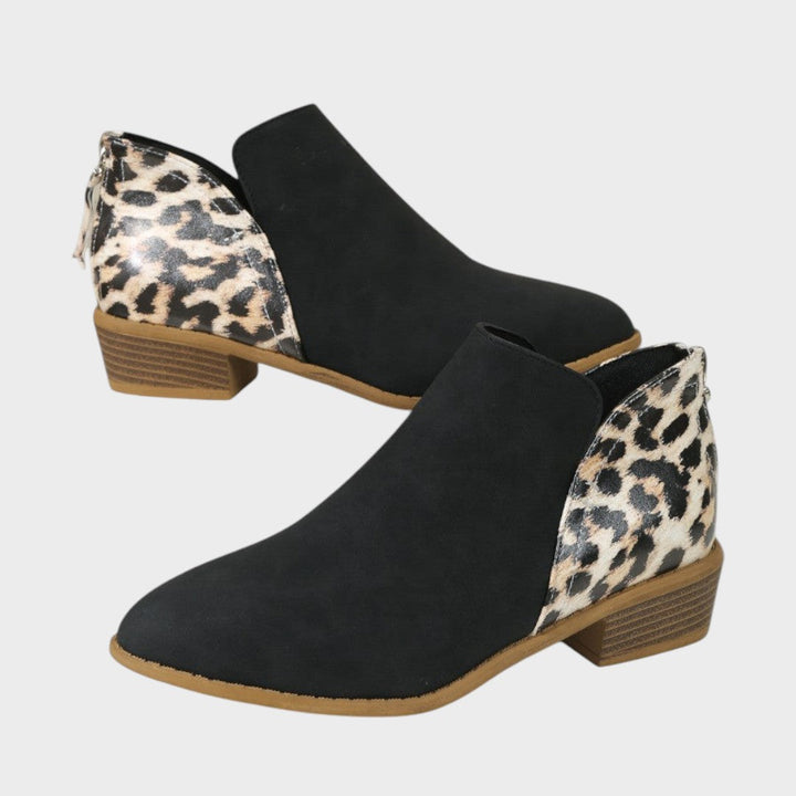 Liora | Botinetas Ortopédicas con Estampado de Leopardo