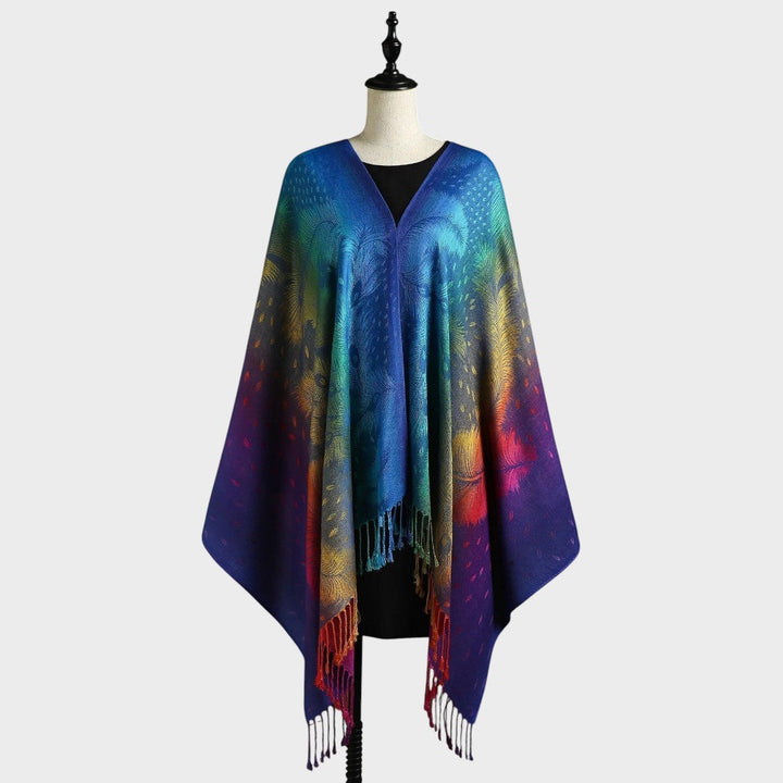 Filó | Bufanda Multicolor con Flecos 2 en 1