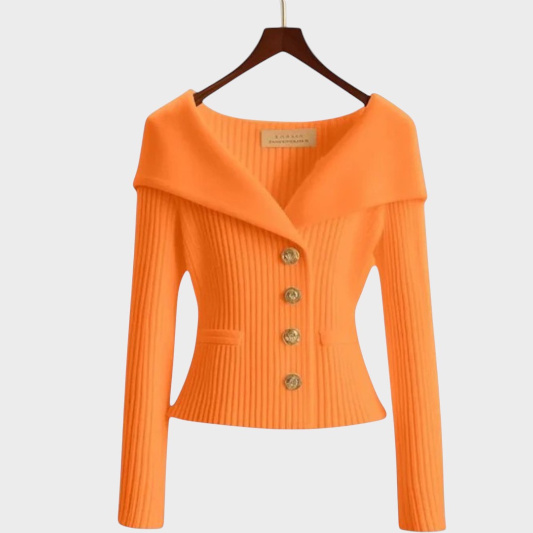 Ariana | Cárdigan Acanalado Elegante
