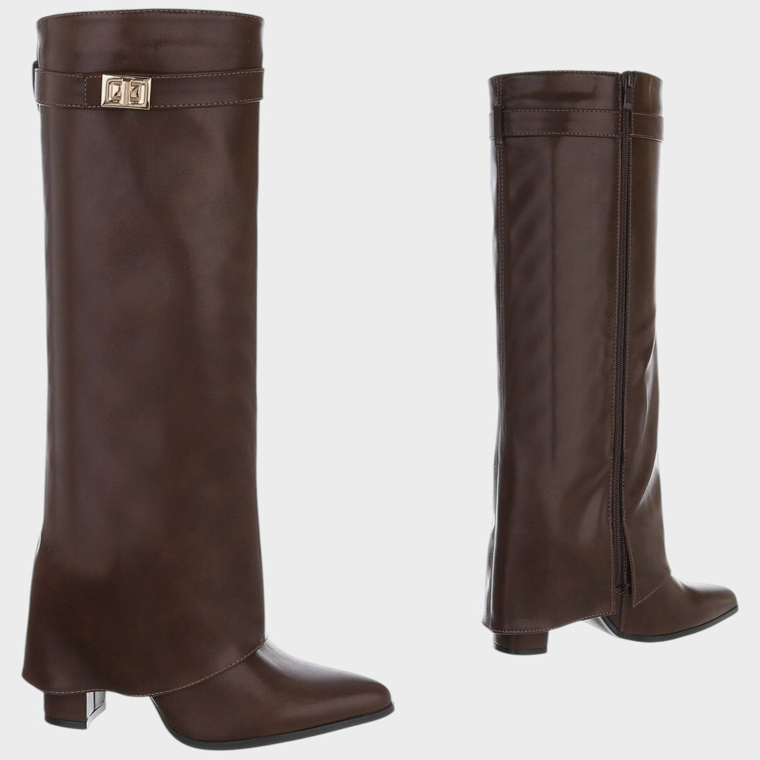 Luna | Botas de Cuero de Caña Alta