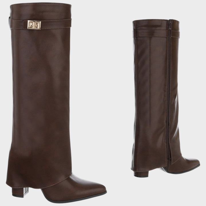 Luna | Botas de Cuero de Caña Alta
