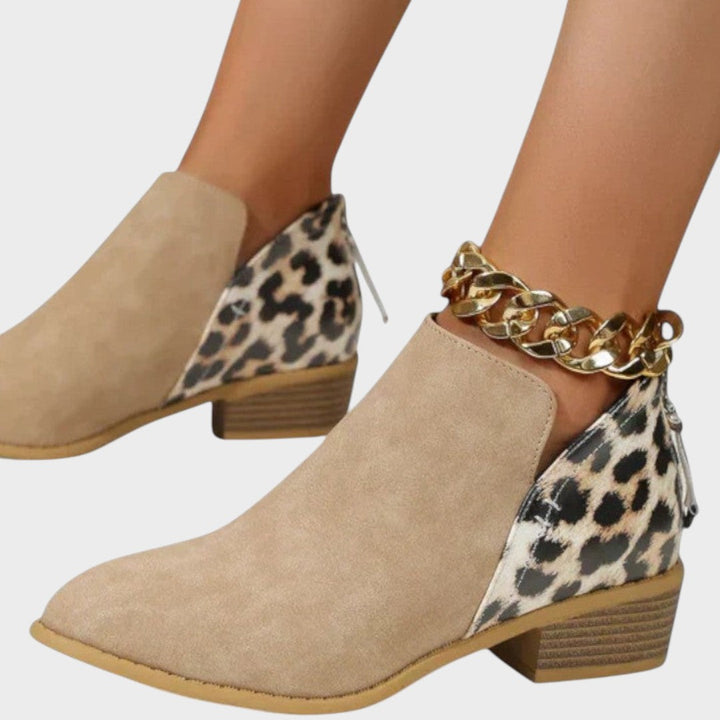 Liora | Botinetas Ortopédicas con Estampado de Leopardo