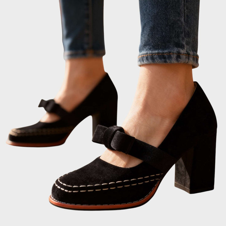 Alessia | Zapatos de Taco de Terciopelo