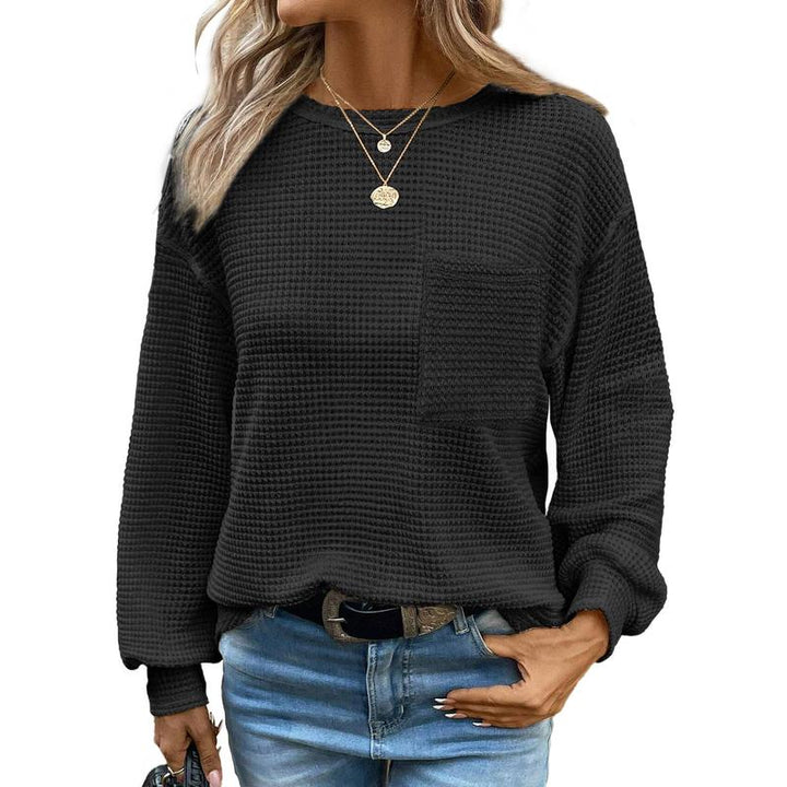 Liora | Blusa de Cuello Redondo Oversized de Manga Larga y Confortable
