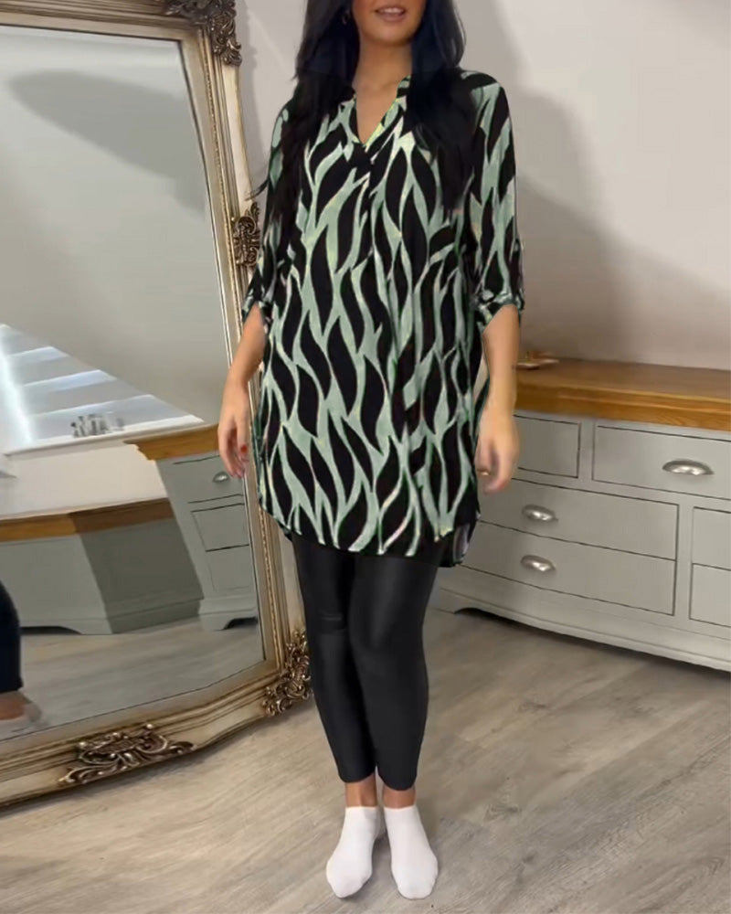Alexandra | Blusa Suelta Impresa para Mujeres