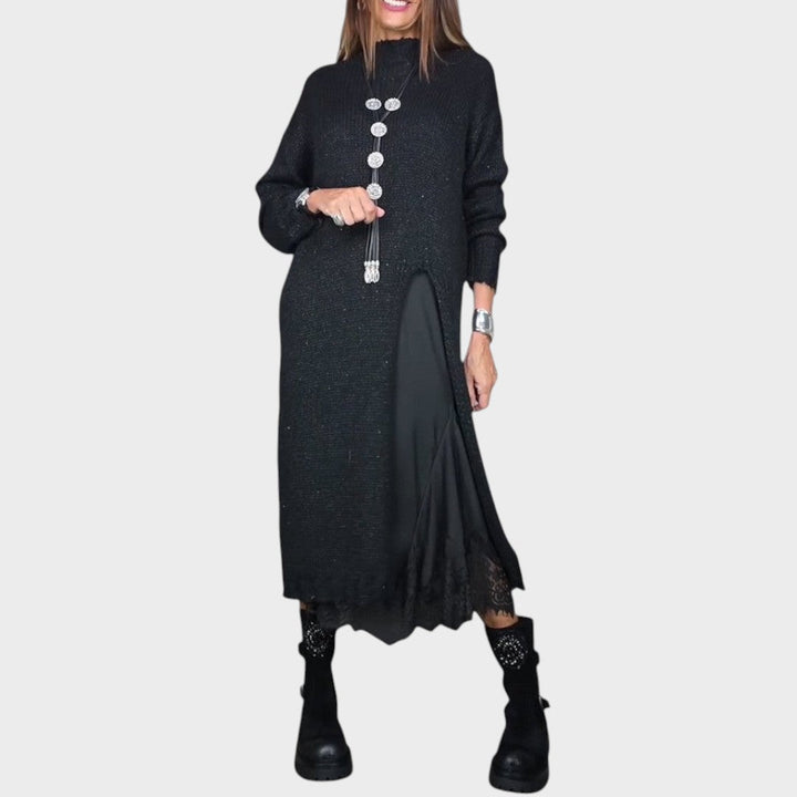 Vega | Conjunto de Suéter y Vestido de Estilo Lencero