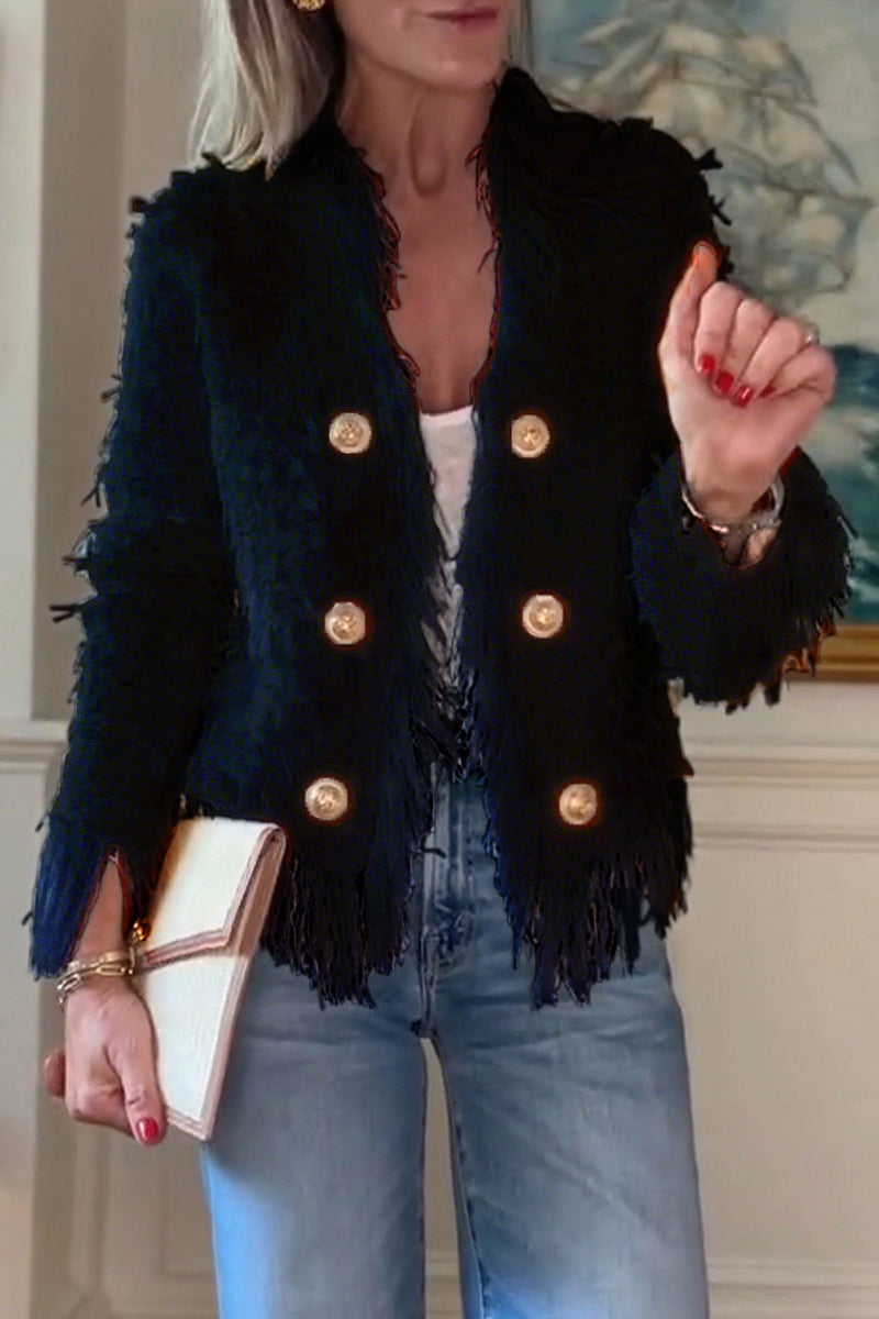 Gabriella | Chaqueta Elegante con Flecos, Nueva Tendencia para un Estilo Refinado y Comodidad Diaria